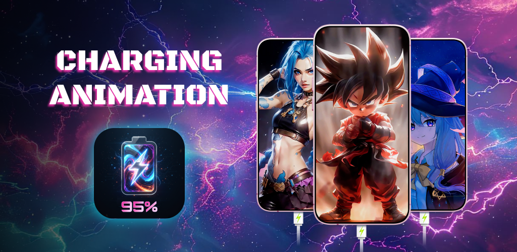 Neon Charging Animation Preview